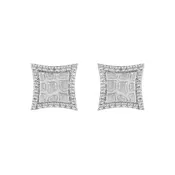0.25 Ct Round Diamond Earrings For Women In Sterling Silver Stylish Ladies Jewelry Gift