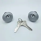 1IN ZINC CYLINDER- KEYED ALIKE – CLEAR