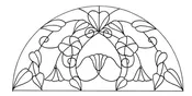 002 Custom Printed Stained Glass Window Film