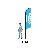 10ft Single Reverse Feather Flag