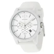 Armani Exchange Men’s Active AX1325 White Silicone Japanese Quartz Sport Watch