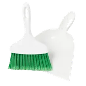 Libman Dust Pan and White Broom (white)