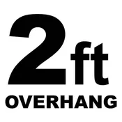 2 ft – Overhang Distance from Baseline
