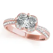Oval Halo Engagement Classic Fancy Vintage Ring Style LY71930