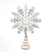 12.75“ Iridescent Snowflake Treetop