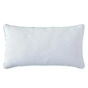 Afton White Boudoir Decorative Throw Pillow 24" x 13"