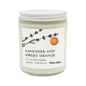 8.5 oz. Lavender and Sweet Orange Candle Glass Jar