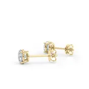 1.00ctw lab diamond earrings 14k yellow gold