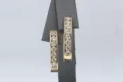 14K Yellow gold earrings with diamonds
