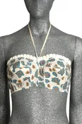 1950s Cotton Bikini Top, Size 2