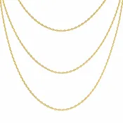 14K Gold Diamond Cut Rolo Chain 035 Gauge 1.2mm