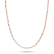 1.0mm Ball Bar Chain in Rose Gold
