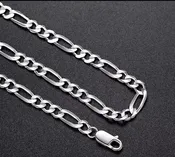 FIGARO CHAIN NECKLACE (SILVER)