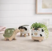 Animal Planter | Cow, Sheep, Turtle