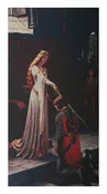 Accolade III Large Stretched Wall Tapestry 46×25 Inch Medieval Knight Woven Home Decor