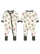 2-Way Zip Romper Christmas Bow