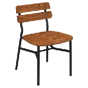 Palmer Metal Chair in Black Finish