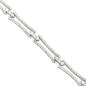 18K Fancy Link Diamond Bracelet | Antique & Estate Jewelry | Designs in Gold