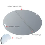 40” Round SST Fire Pit Snuffer Cover