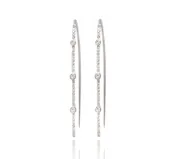 Diamond Wire Earrings