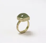 14k Green Beryl Ring — Jackson Grey Jewelers