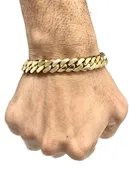 10K 12mm Solid Miami Cuban Bracelet