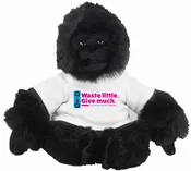 11" Gorilla with t-shirt and full color imprint
