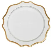Anna Weatherley Antique White Gold Charger