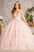 3 d butterfly applique jewel sequin quinceanera ball gown GLGL3183