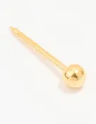 24K Gold Plated Surgical Stainless Steel 3MM Ball Piercing Stud