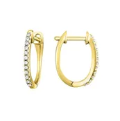 10K YG D.10TW HOOP EARRINGS ER10534-1YD