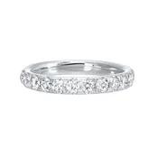 14K WG 3/4 ct. tw. Diamond Wedding Band