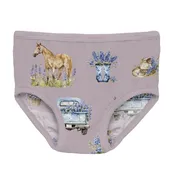 PRE-ORDER Print Girl's Underwear in Sweet Pea Blue Bonnets (Ships March 2027)