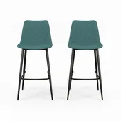 Ace Pair of Mineral Blue Bar Stools - Bar Stool - Pair Mineral Blue