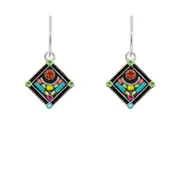 Architectural Diamond-shape Small Earrings