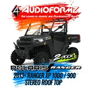 2013+ Polaris Ranger XP 1000 / 900 Stereo Tops (2-Door)