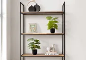 13" Tall, Artificial Plant, Epipremnum, Indoor, Faux, Fake, Table, Greenery, Potted, Decorative (Set of 2) - Green / Black