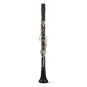 Backun BCLAQG-SKGE Q-Series A Clarinet in Grenadilla with Silver Keys and Gold Posts, Left Eb Key
