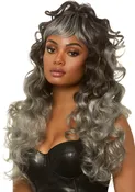 24″ Long curly wispy bang wig