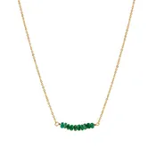 Bar Necklace - Emerald