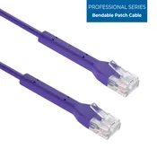 0.5Ft CAT6A UTP Bendable Slim Ethernet Network Cable 28AWG Purple (Part Number – ATDS100550PU)
