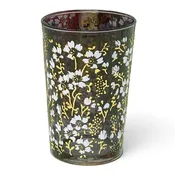 Beige Eden Flower Tea Glass