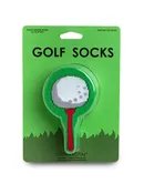 3D Packaged Crew Socks - Golf Ball on Tee - Green