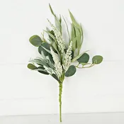 35455- 17in Bush-Mixed Eucalyptus, Lamb Ear and Heather