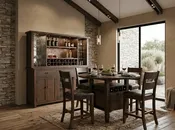 24"H Homestead Ladderback Barstool Cushion Seat