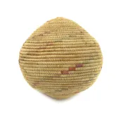 Alaskan Polychrome Rattle Basket c. 1940s, 7" x 7" (SK3274)