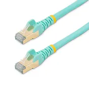 10ft - Cat6A 10GB POE Shielded Ethernet Cable up to 100Watts - 3 Pack - Aqua