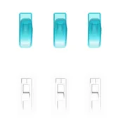 aquafolio set of 3 small hooks with adhesive bracket