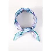 Abstract Flowers Print Bandana Scarf