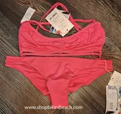 5BTPOP 'pop life' aurora criss cross halter top by CA from Vitamin A
